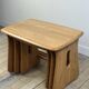 Vintage Ercol nesting tables in solid elm from the 1980s.