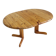 Vintage Danish round extendable dining table pine wood 1960s