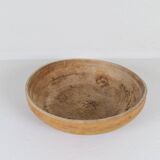 Set of three unique farmhouse bowls from 19th-century Swedish folk art.