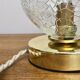 Vintage globe-laying lamp in cracked glass effect