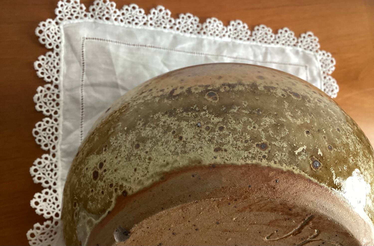 Bowl, small salad bowl, pyrite stoneware - vintage