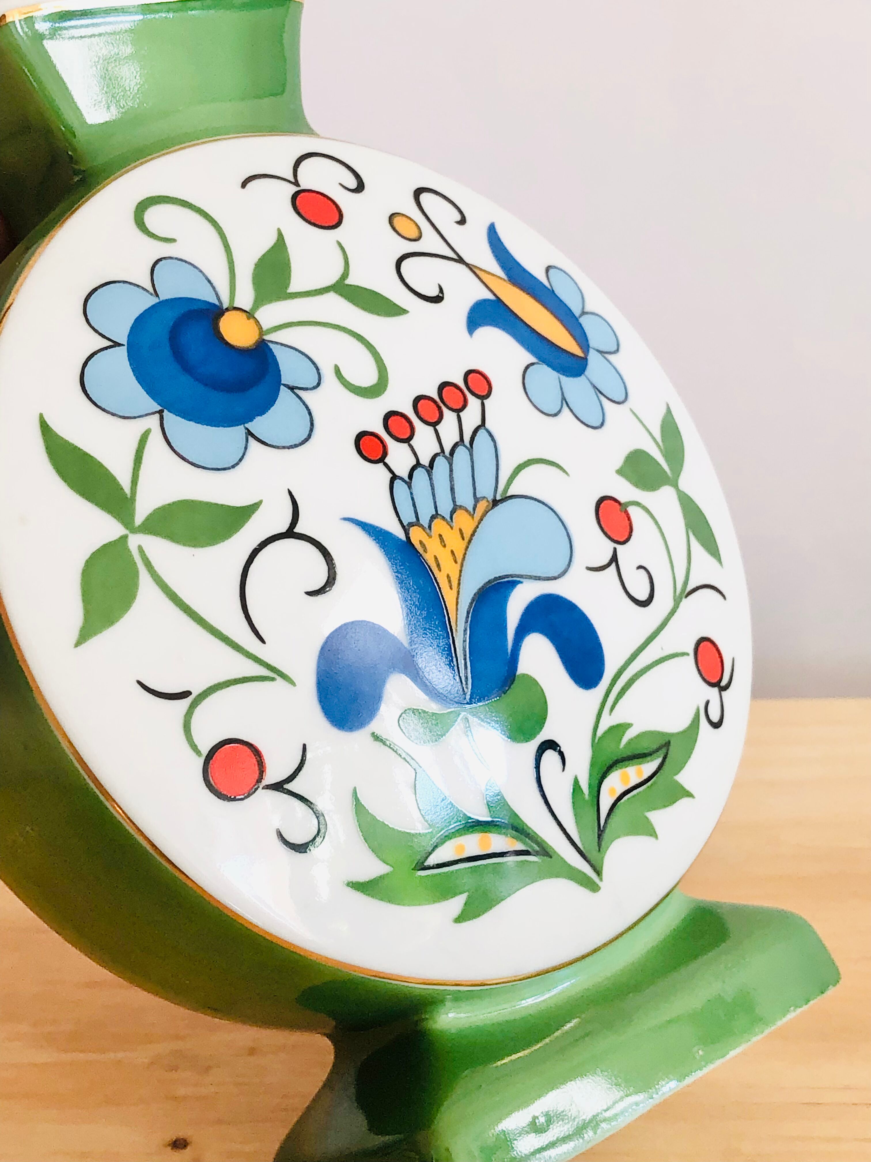 Lubiana earthenware vase, Poland