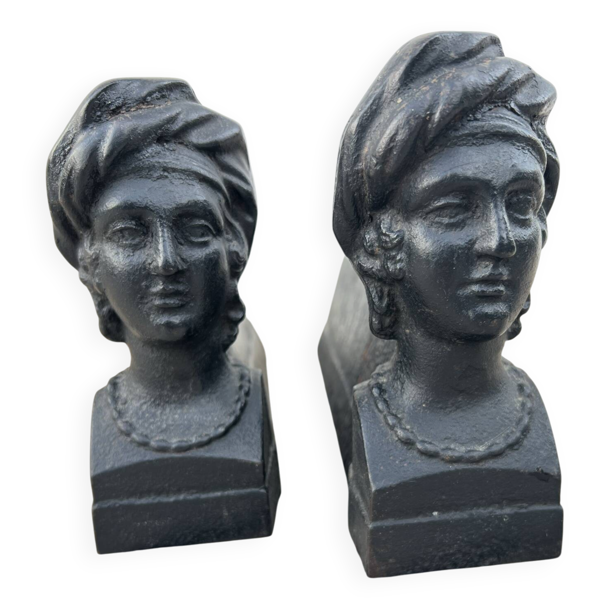 2 Antique fire dogs