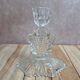 Antique pressed glass candlestick – Art Deco design