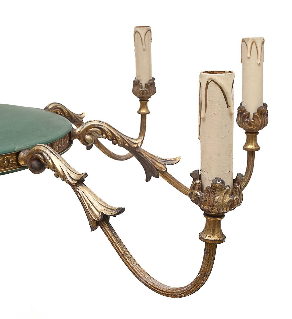 Large Napoleon chandelier with 8 lights