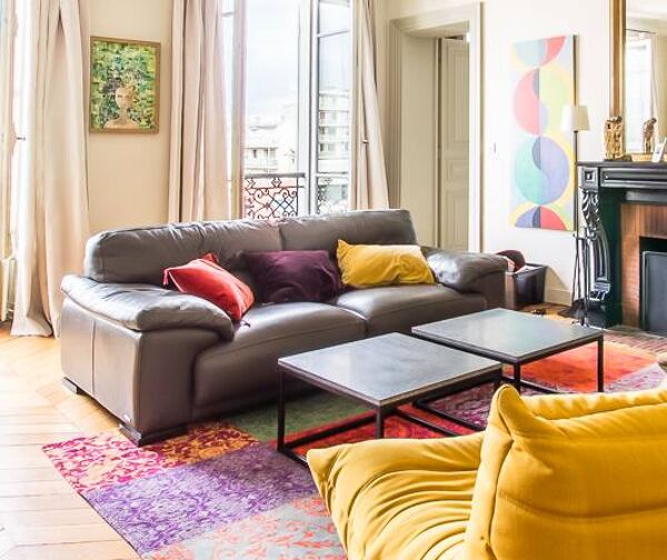 Canapé en cuir roche bobois 220 cm 3 places très bon état, gris anthracite