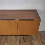 Scandinavian teak and metal sideboard