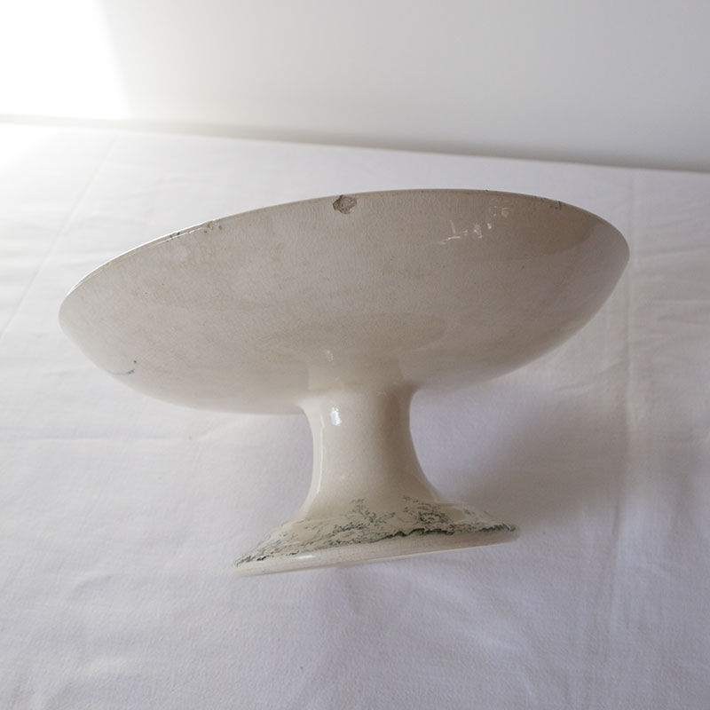 Compotier Boulenger green vegetable pattern