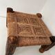Woven wood stool 70s