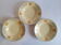 Set de 3 assiettes creuses anciennes vintage
