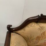 Empire style bench in mahogany and veneer, 19th century
