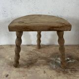 Small raw tripod stool