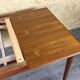 1960s 1970s Teak Extendable Dining Table Made in Denmark Danish Design