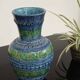 Vase by Aldo Londi for Bitossi 20th century blue background