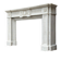 Louis XVI style fireplace in white Carrara marble circa 1880.