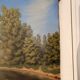 Tableau Peinture Huile Toile champêtre Lac Rivière Campagne Arbre Chemin 19