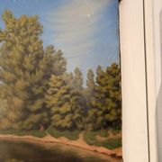 Oil Painting Canvas Countryside Lake River Countryside Tree Path 19