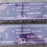6 Luminarc Rosaline glasses