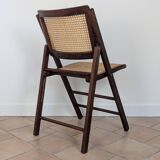 Vintage caned folding chair