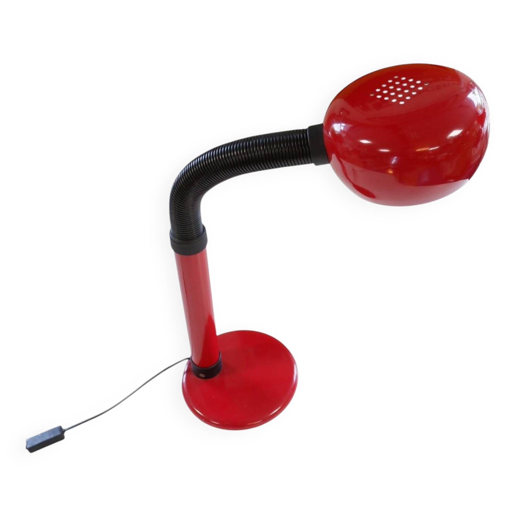 Vintage red desk lamp