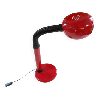 Lampe de bureau rouge vintage