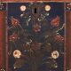 Antique painted chest with floral details (1870s) #32