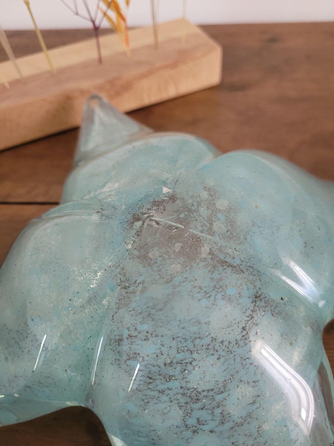 Murano glass pocket emptier