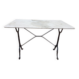 Marble bistro table iron foot