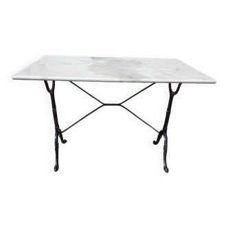 Marble bistro table iron foot