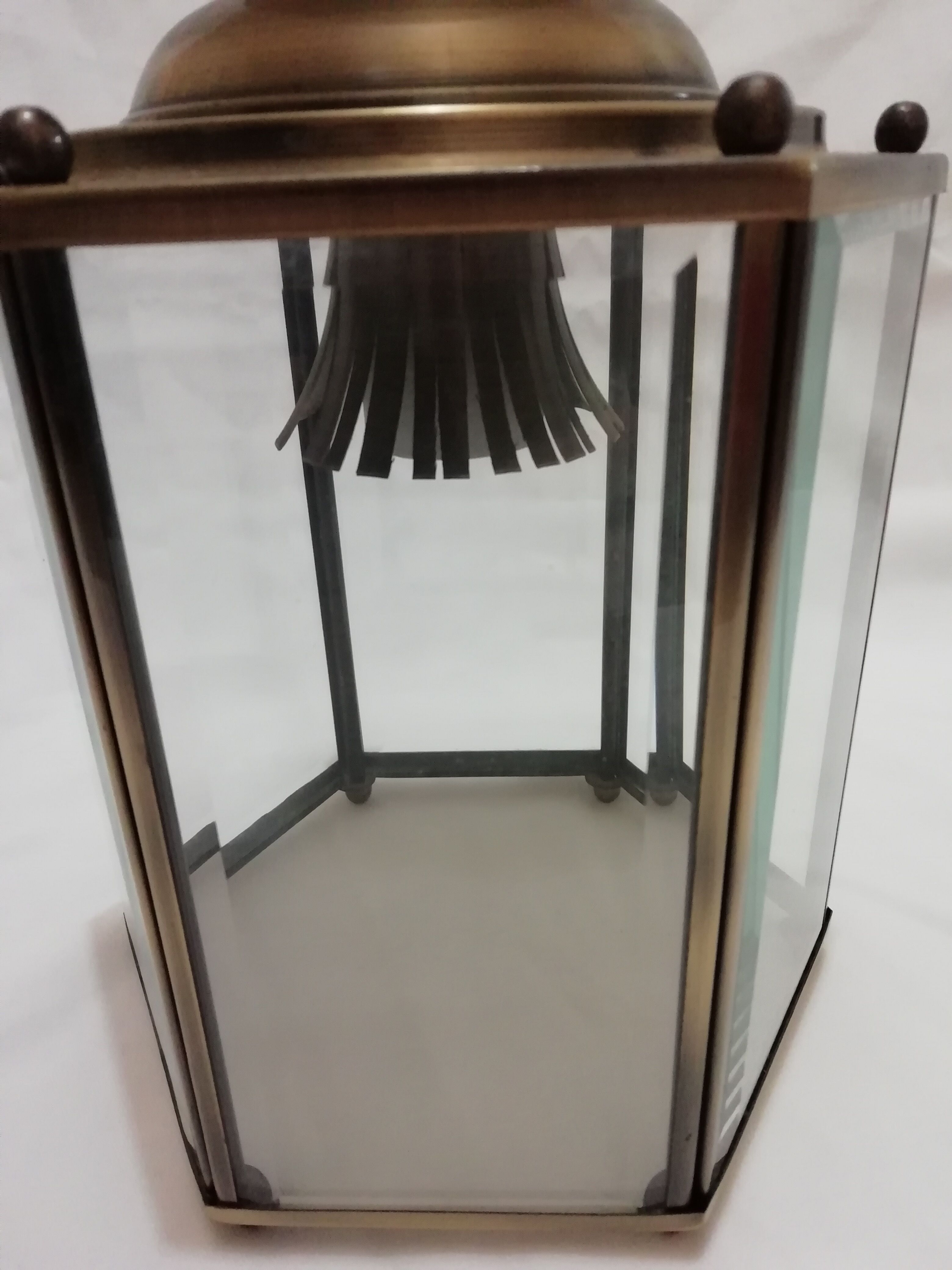 Gold metal ceiling light 1950/60