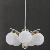 1970s Glass Chandelier by Instala Decin, Czechoslovakia