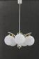 1970s Glass Chandelier by Instala Decin, Czechoslovakia