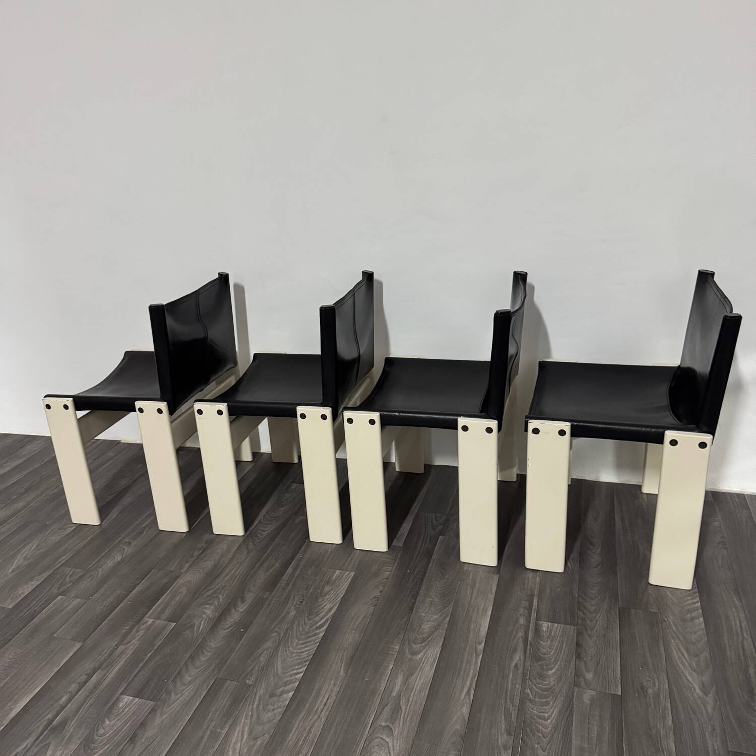 Set di 4 sedie “Monk” Afra & Tobia Scarpa Molteni&C Rare Edition 1980'