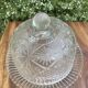 Pressed and moulded glass cheese dome
