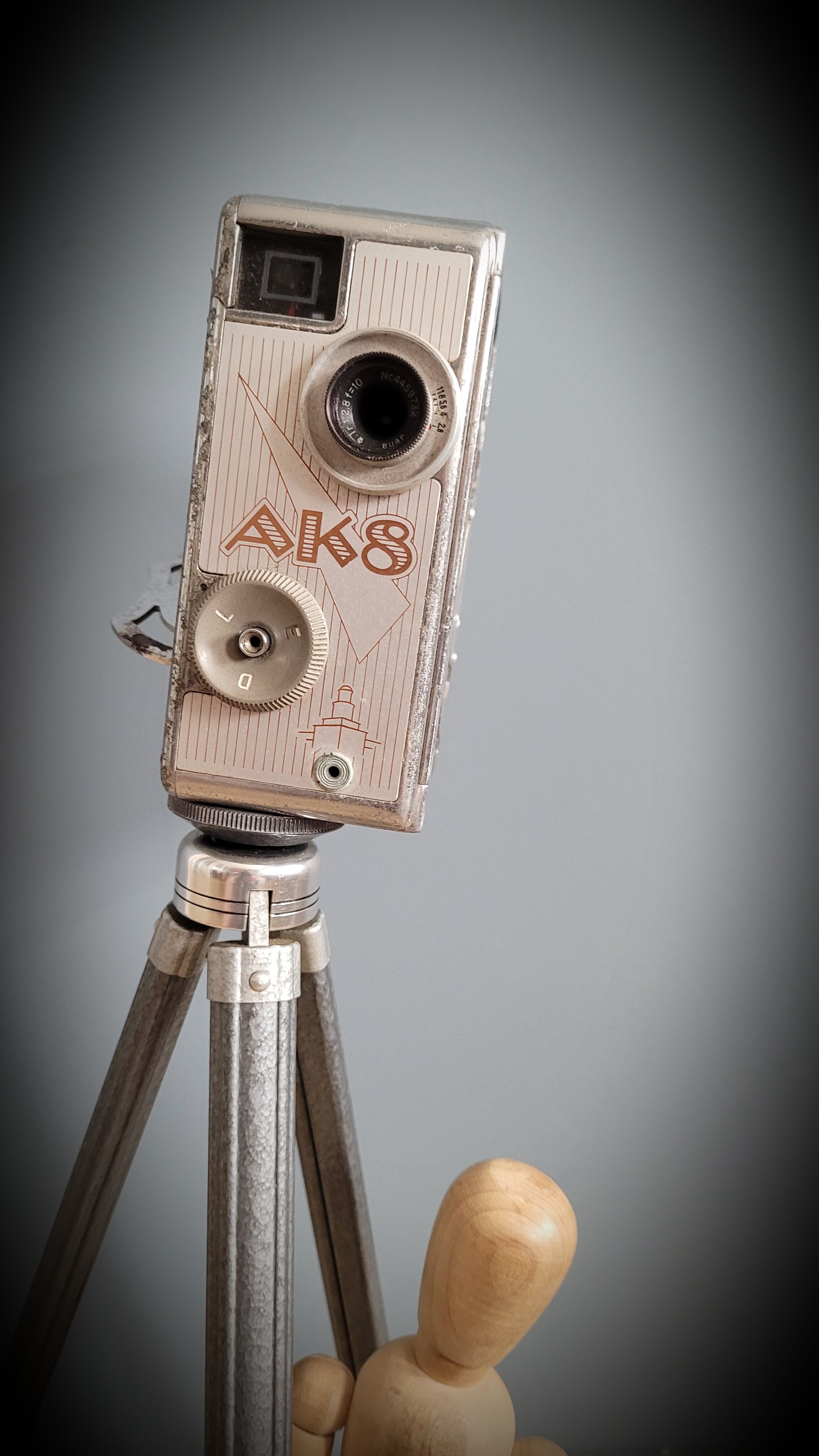AK8 camera on tripod