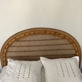 Rattan and wicker headboard