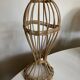 Wicker mannequin hat head