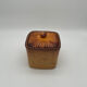 Terrine en trompe-l'œil pâté en croûte signée Mehun, vers 1900
