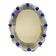 Hand-Carved Venetian Oval Mirror in Murano Glass Style, Early 21st Century