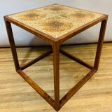 1960s aksel kjersgaard rosewood tiled coffee table