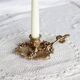 Vintage brass cellar rat – Vine leaf and grape cluster decor