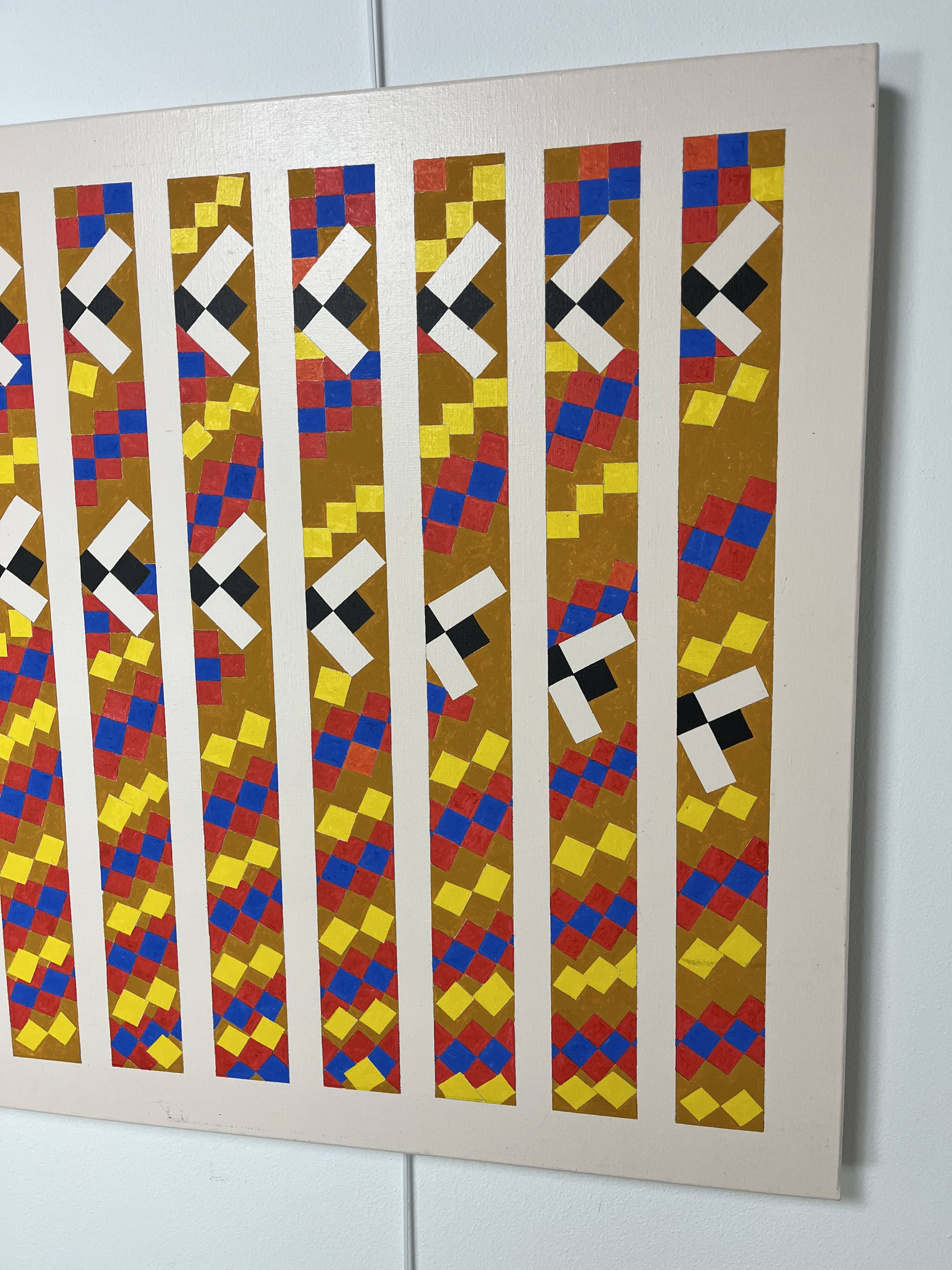 Unsigned XL contemporary art painting 195 cm
