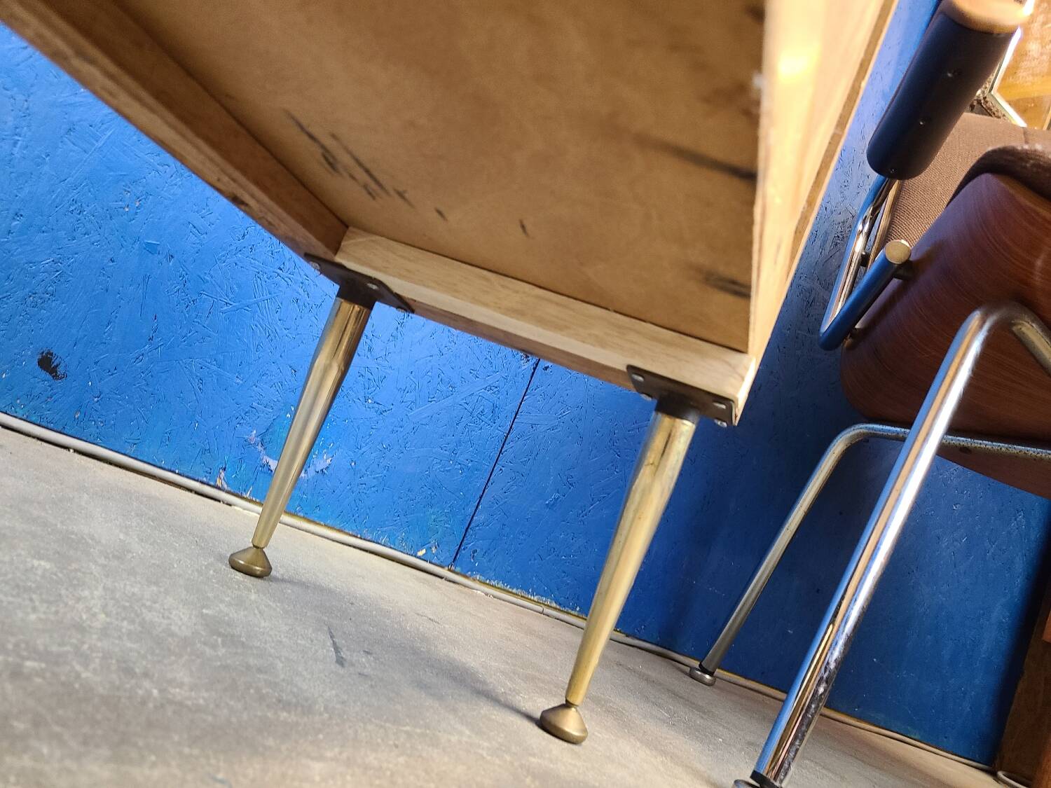 End table, vintage art deco bedside