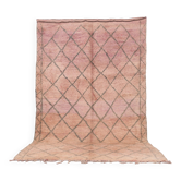 Pink Vintage Handmade Moroccan rug 183 x 313 cm - Berber Wool Rug Authentic