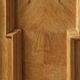 Vintage Danish Chevron Oak Cabinet, Henning Kjærnulf Baroque style, 1960s