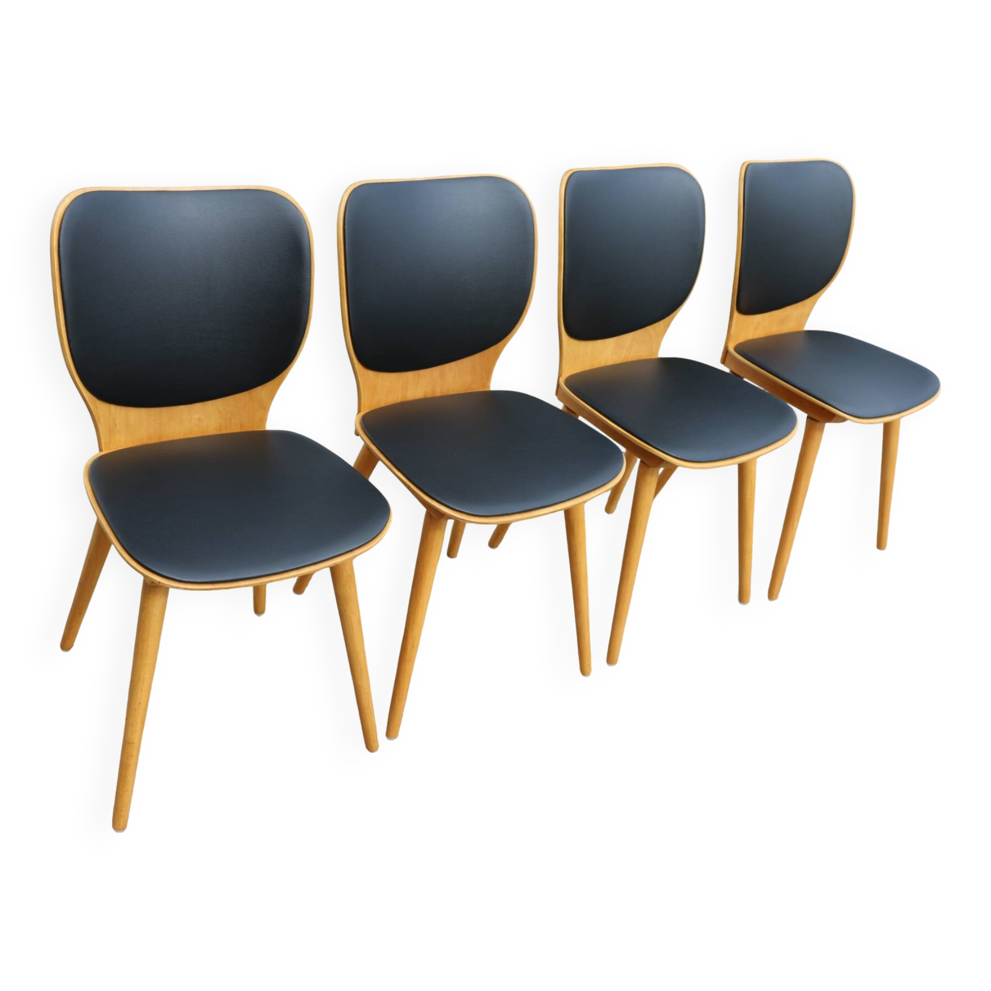 4 BAUMANN chairs 800G Max Bill 1955