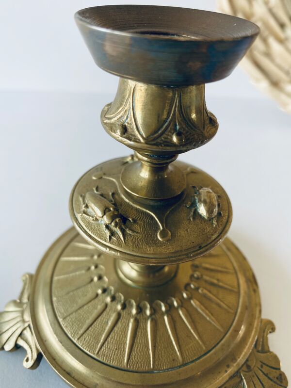 Bougeoir décor insectes