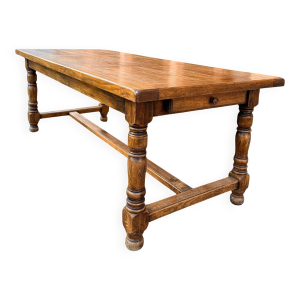 Grande table de ferme en bois massif