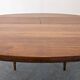 Extendable round table in Scandinavian style made of teak, France circa 1960.