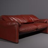 2-seat Maralunga sofa designed by Vico Magistretti for Cassina